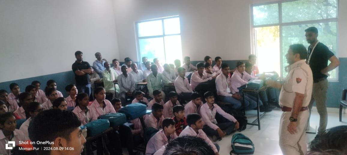 Taught traffic rules lesson to students