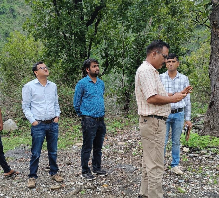 On-site inspection of the land of proposed power house in Adisera