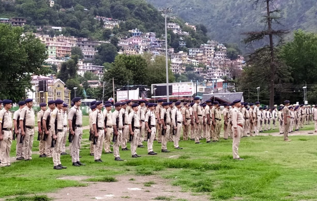 Rehearsal of Independence Day Parade in Dhalpur