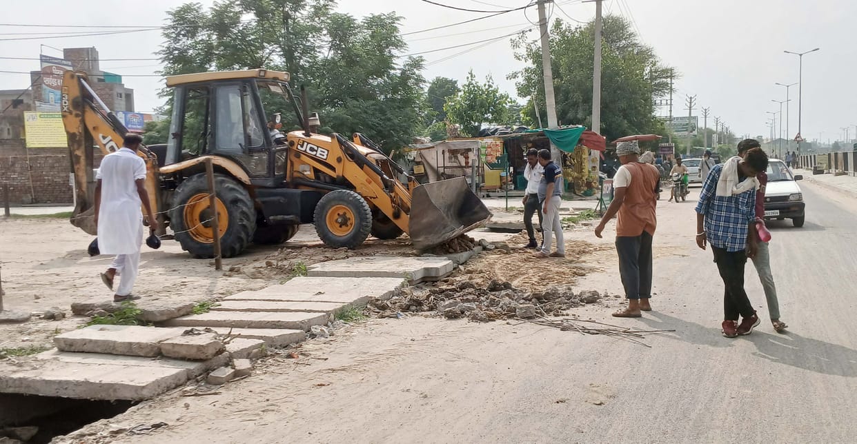 Work started after CM's order, BDPO inspected the drainage drains along the highway
