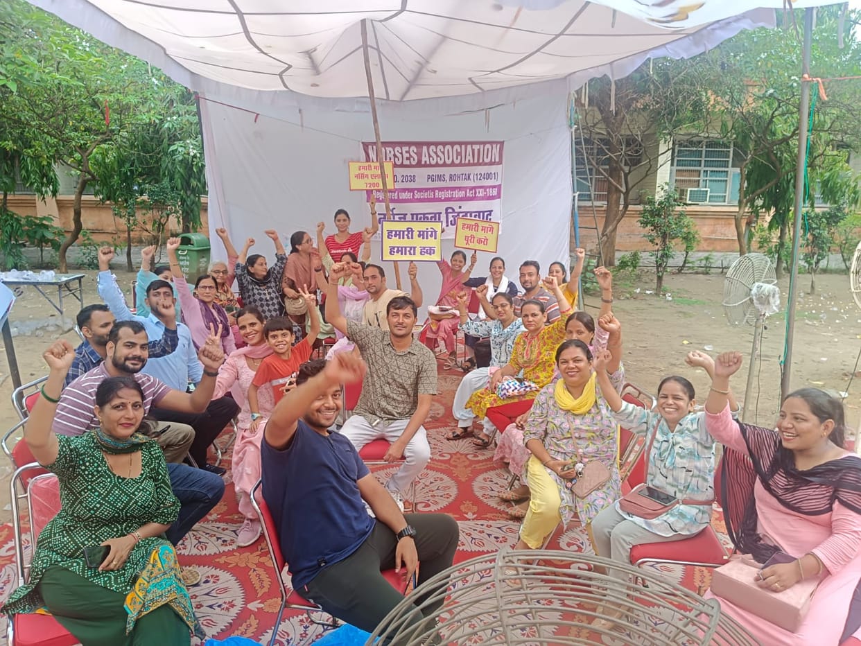Nursing association will go on group wise hunger strike