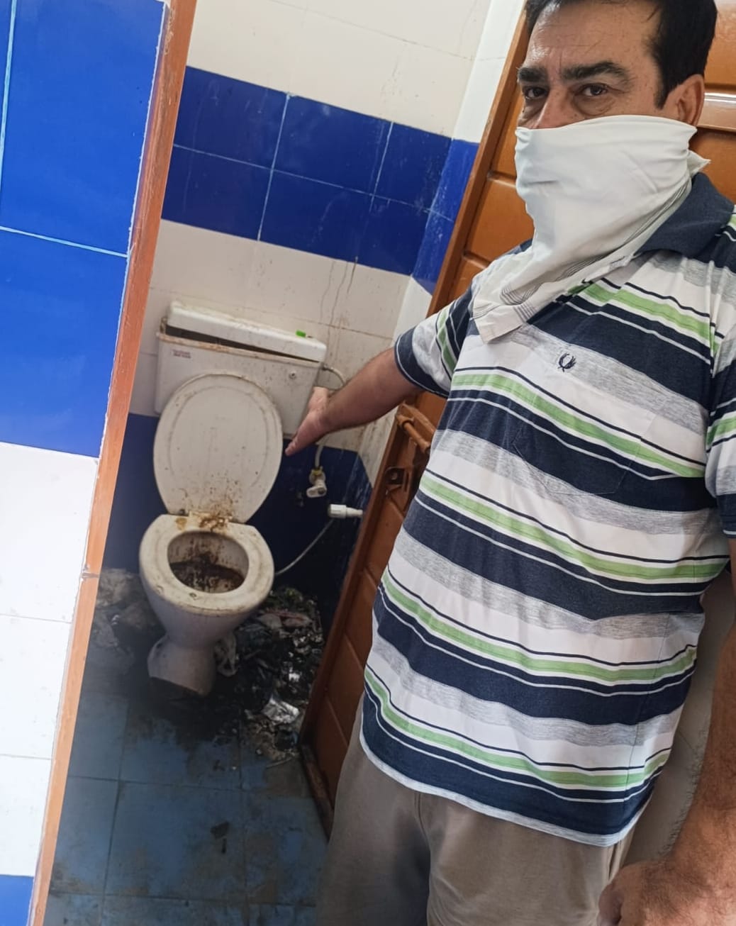 Subhash Park's toilet became a platform for diseases