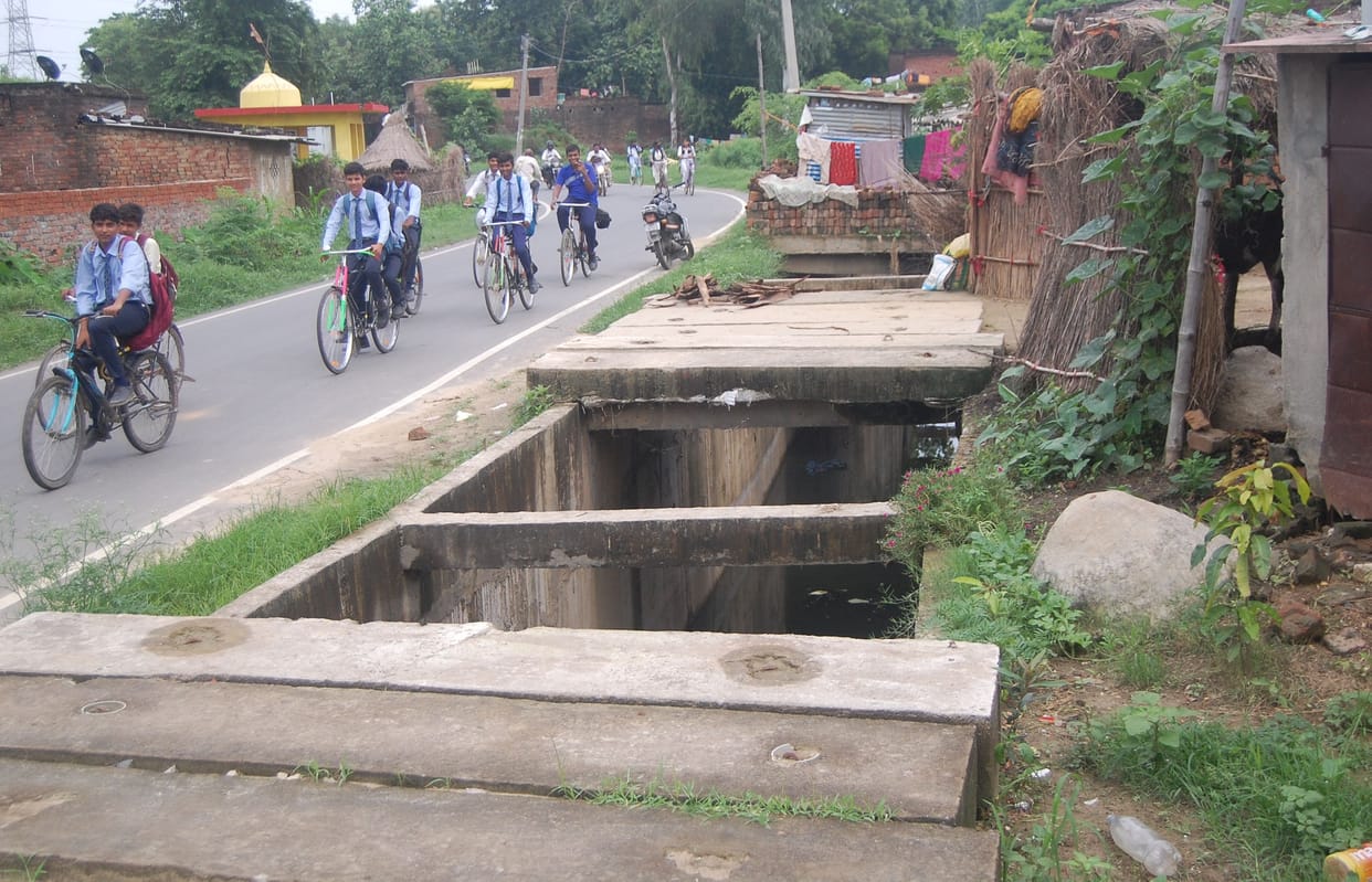 Slab not laid on two kilometer drain, people remain scared