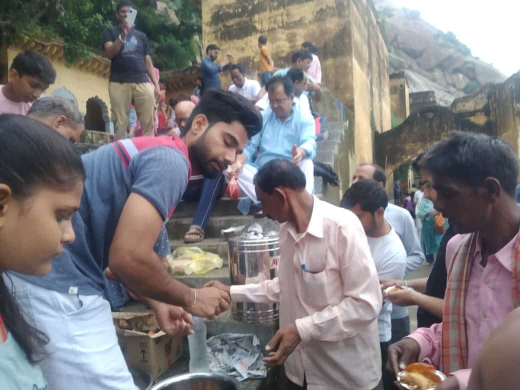 give to Prasad in dhosi dham shivkund
