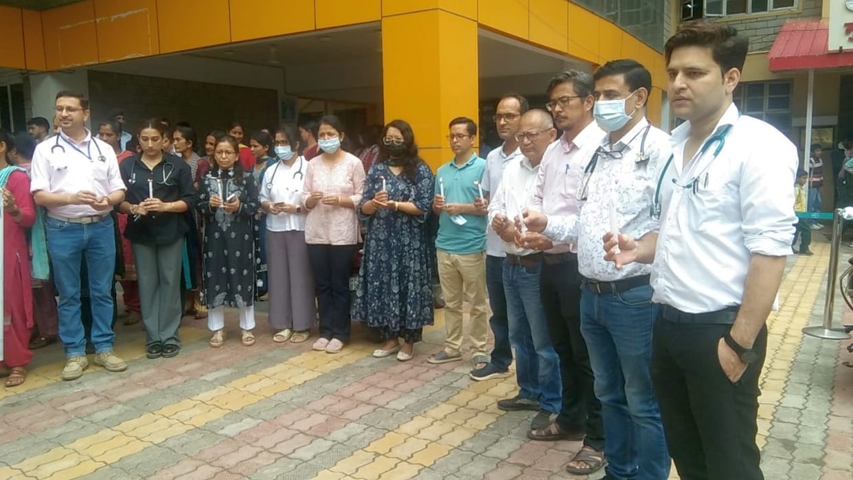 Anger expressed over the murder of a doctor in Kolkata