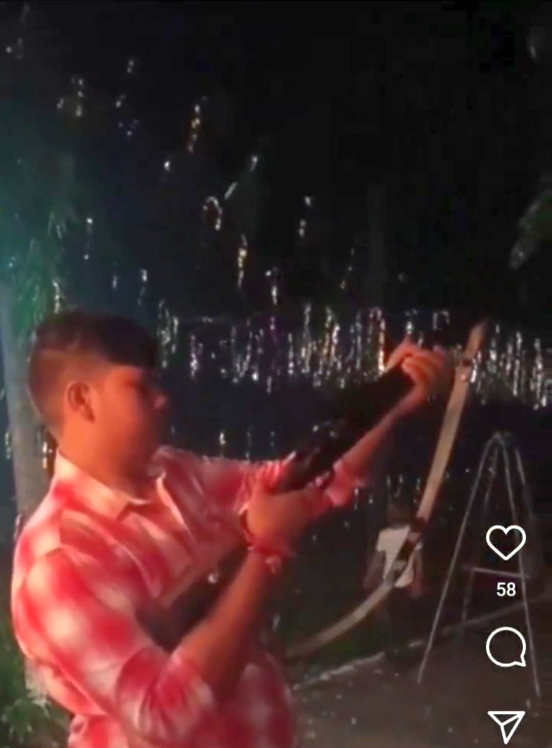 Video of Harsh firing goes viral, police seizes gun, license will be canceled