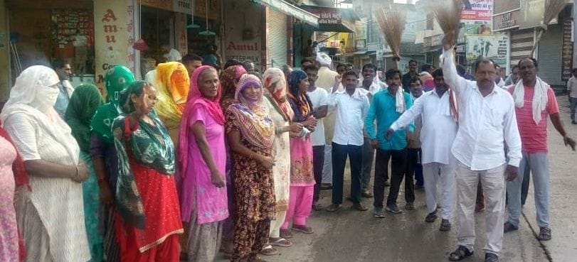 Sanitation workers protested when their demands were not met