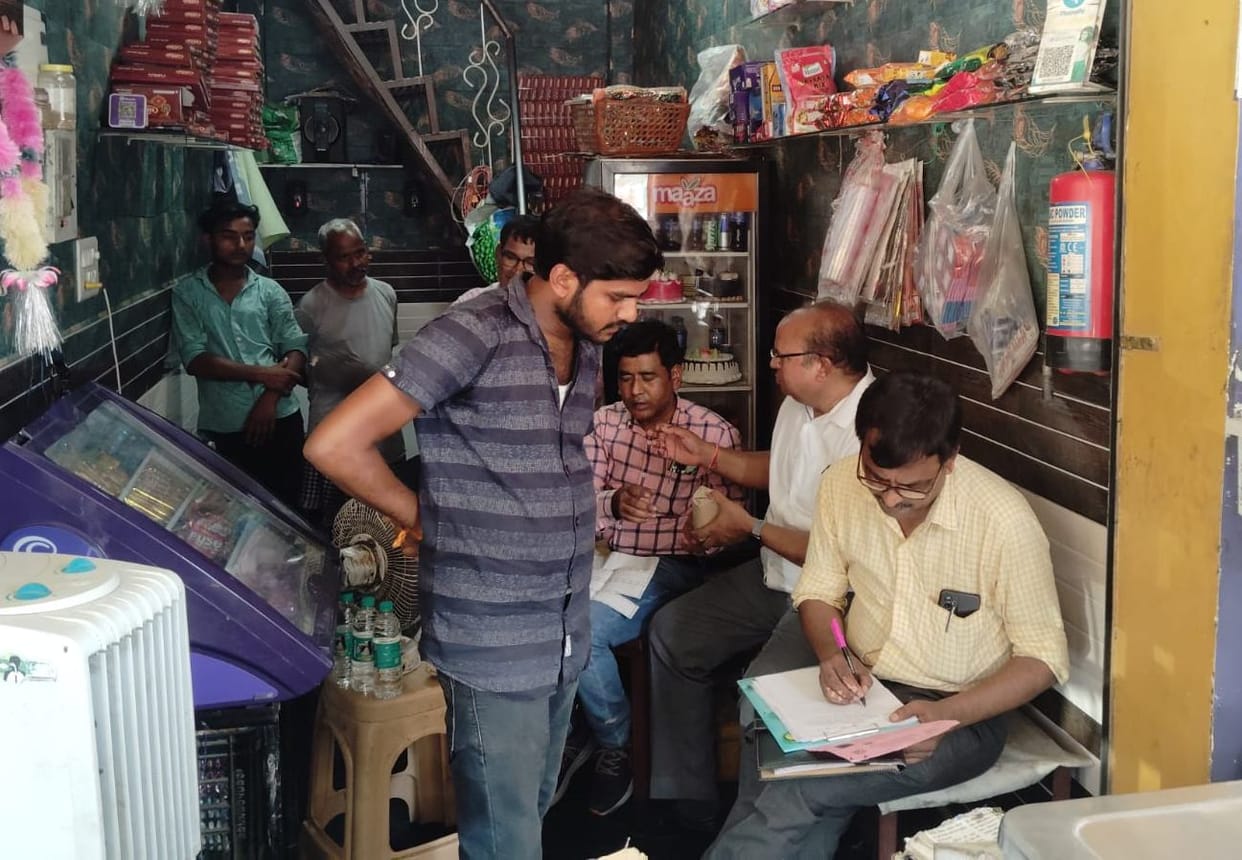 Food department team took 10 samples of milk, sweets and oil
