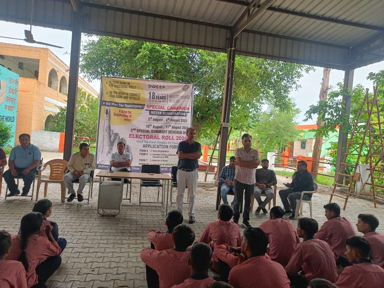 Students took out voter awareness rally
