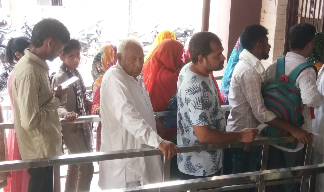 Due to changing weather, patients suffering from fever, cold and cough increased in the hospital.