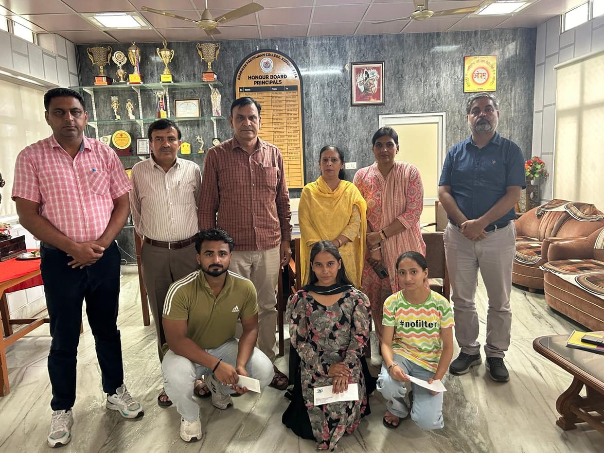 Ajay stood first in essay competition, Baljindra second