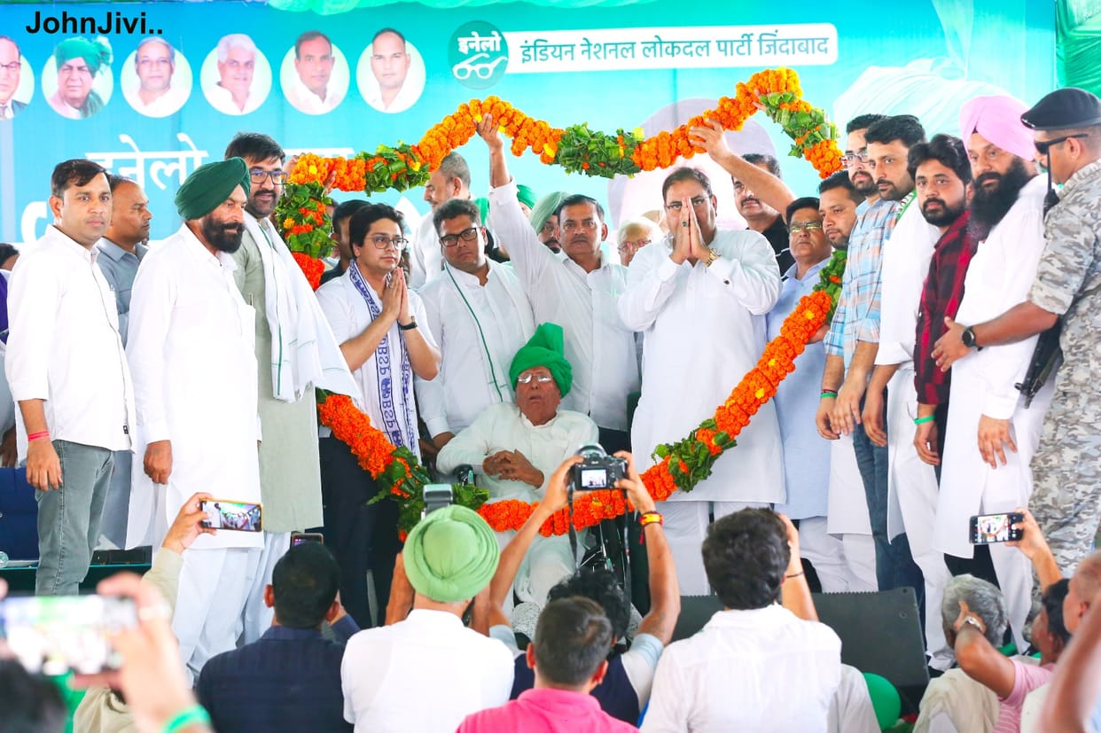 INLD and BSP rally: Announcement of free education for youth till graduation, OP Chautala said - When BJP came to power, they looted the country.