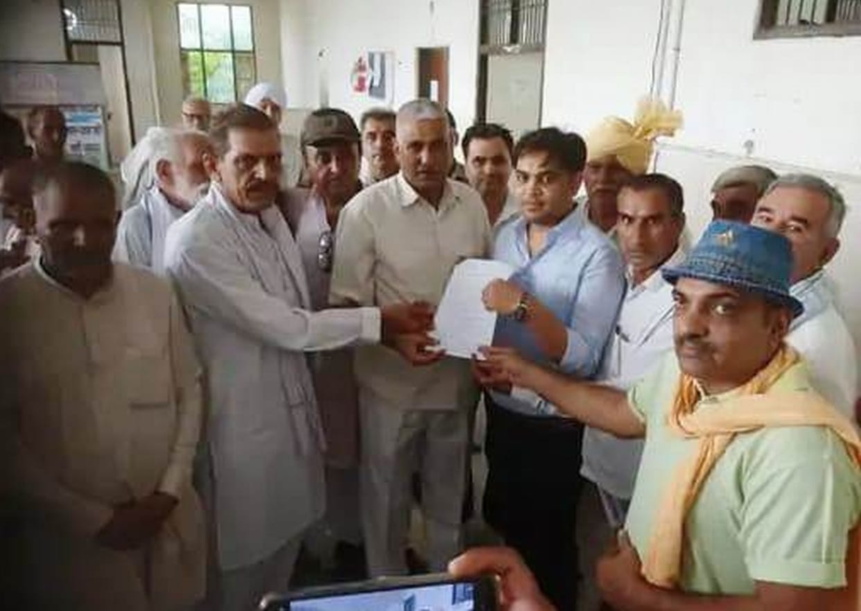 Memorandum addressed to the President handed over to the Deputy Commissioner