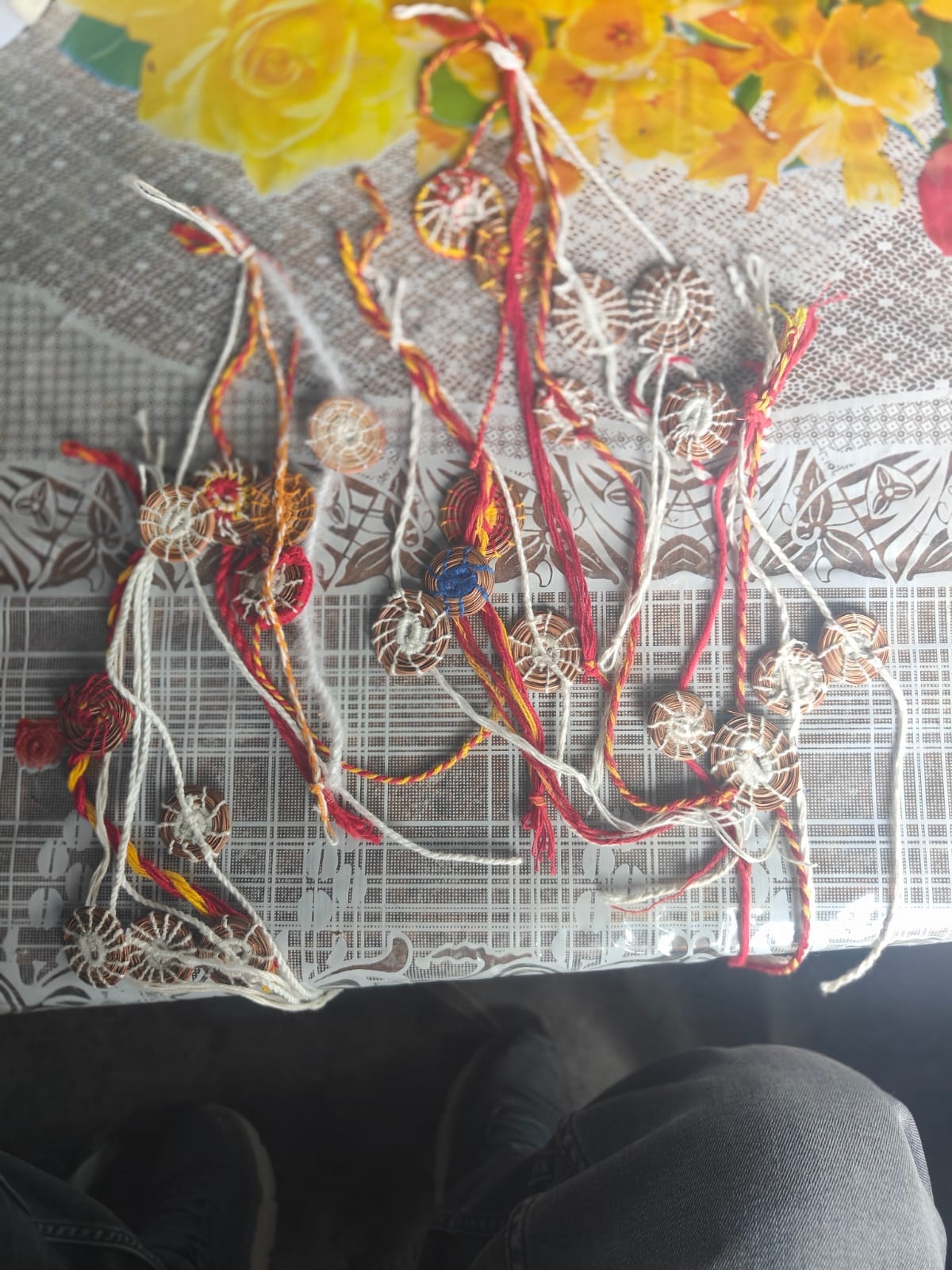 Rakhis made of Pirul will adorn the wrists of brothers
