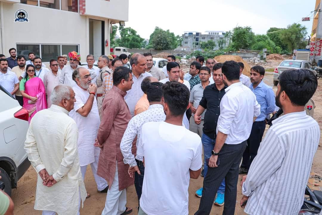 सीएम भजनलाल शर्मा के प्रस्तावित दौरे को लेकर तैयारी का जायजा लेते यूडीएच मंत्री झाबर