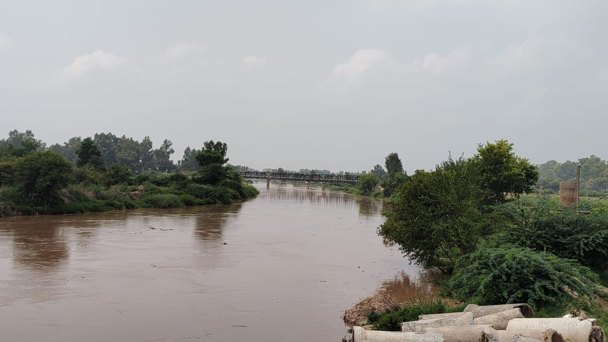 Water is being continuously released in Ghaggar river, water level is increasing