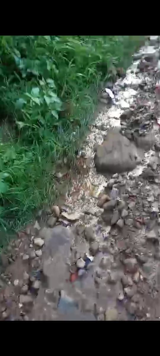 Leakage from septic tank and pipe of temple trust toilet
