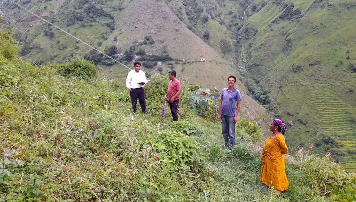 Visit place for disaster affected people of Siniyakhola