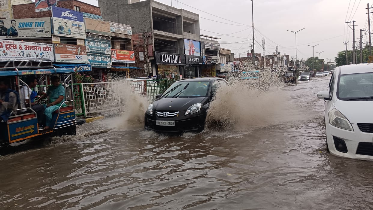 Rain brought relief from the sultry heat, waterlogging became a problem