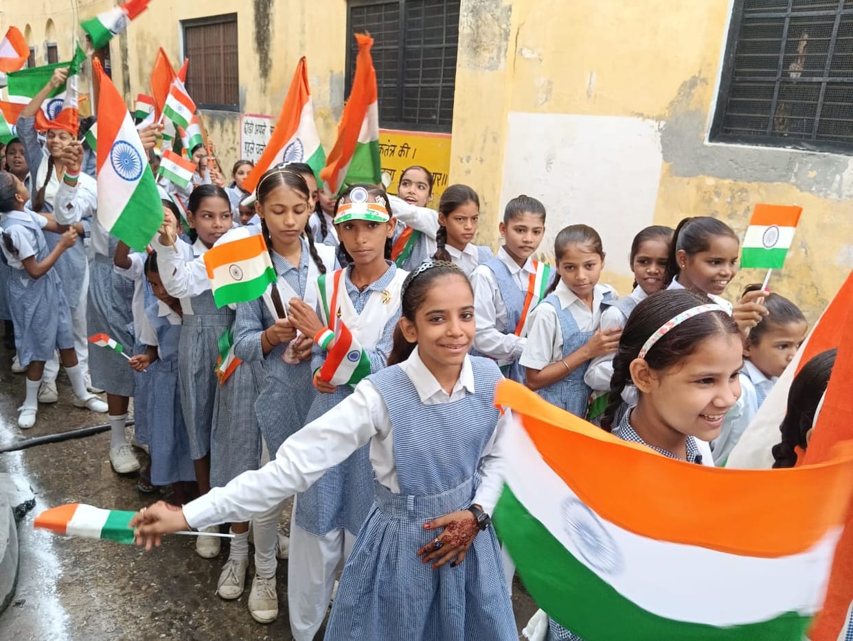 The tricolor waved with pride, programs filled with patriotism were held