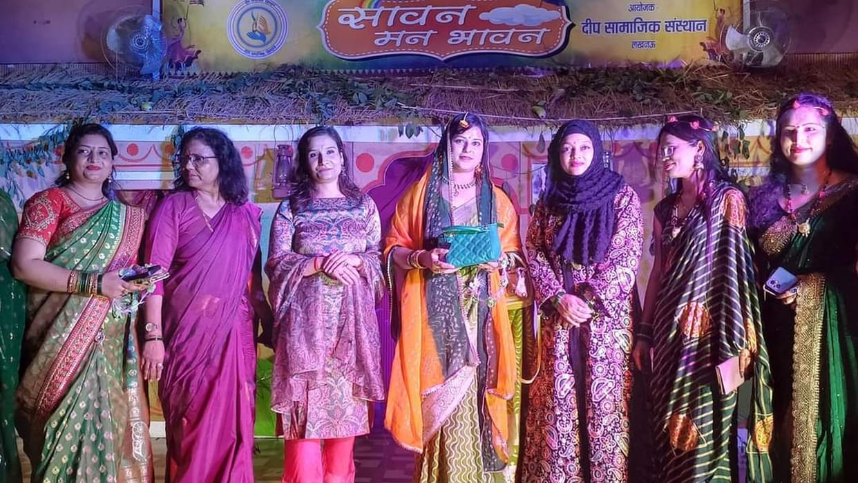 Swati became the beauty of Saavan, Palak's mehendi was the best