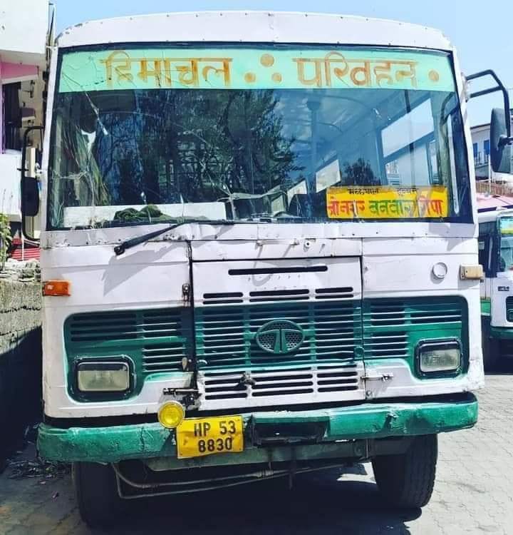 A waterfall burst from the hill on the Seri Kothi link road, the wheels of the bus stopped.