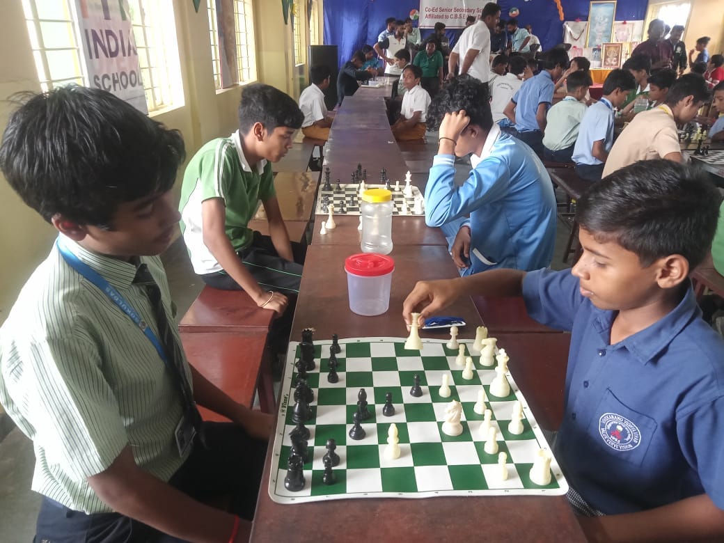More than 175 players participated in the district level chess competition