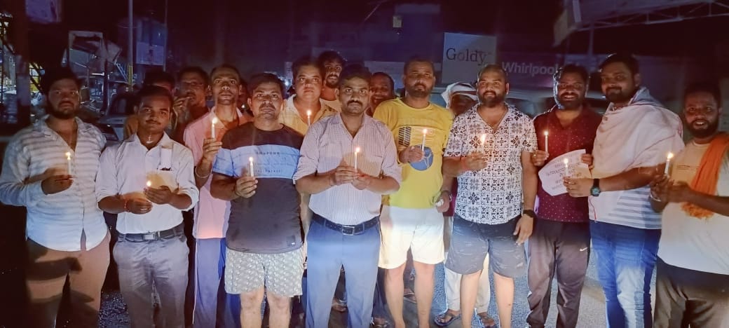 Medical Store Association took out a candle march