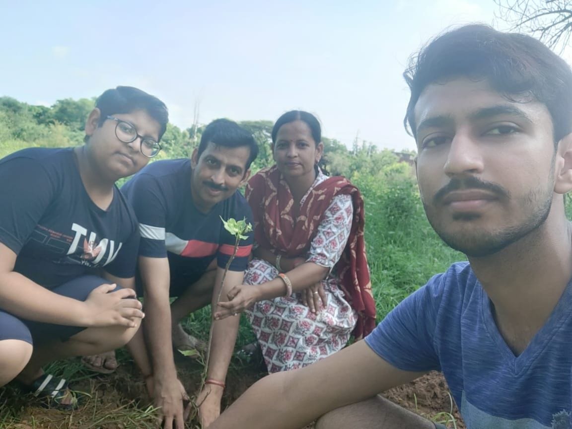 Saplings planted under 'Ek Tree Maa Naam' campaign