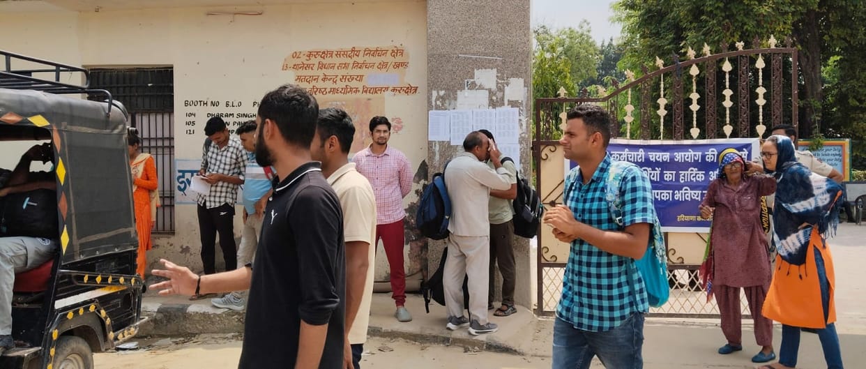 Common eligibility test was conducted under tight security at 34 centers in the district.