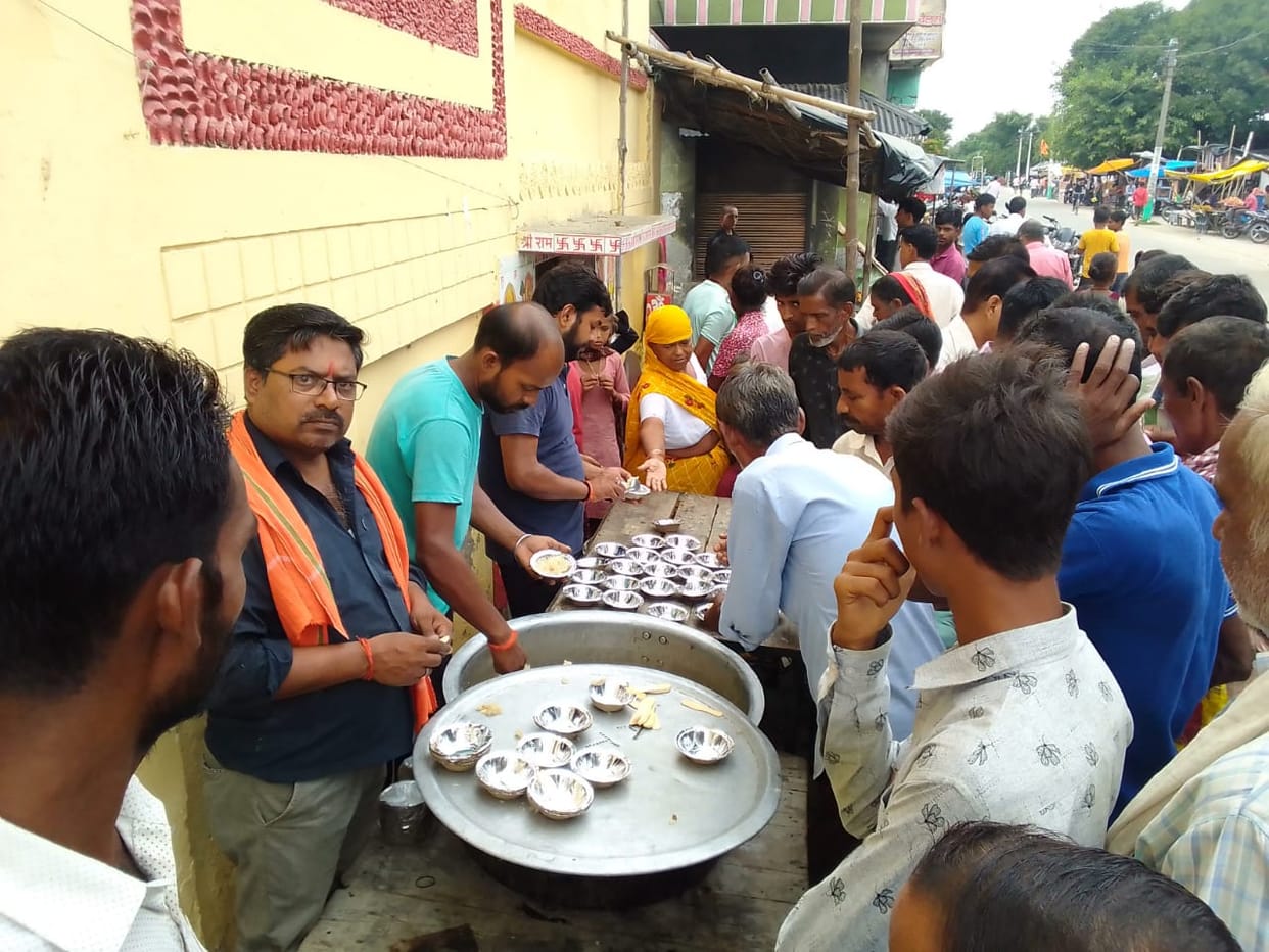 Pran Pratishtha ceremony held in the temple of Madhavapur