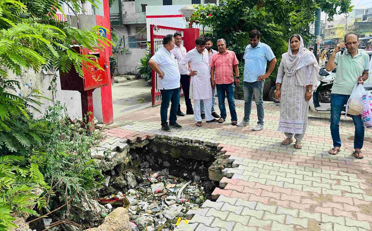 NP Chairperson took stock of waterlogging in the city