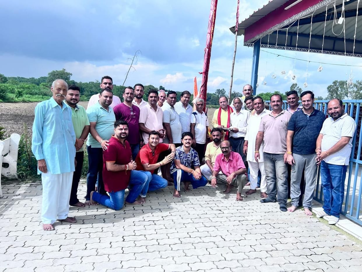Ramlila Committee Gagret hoisted the flag in Hanuman temple
