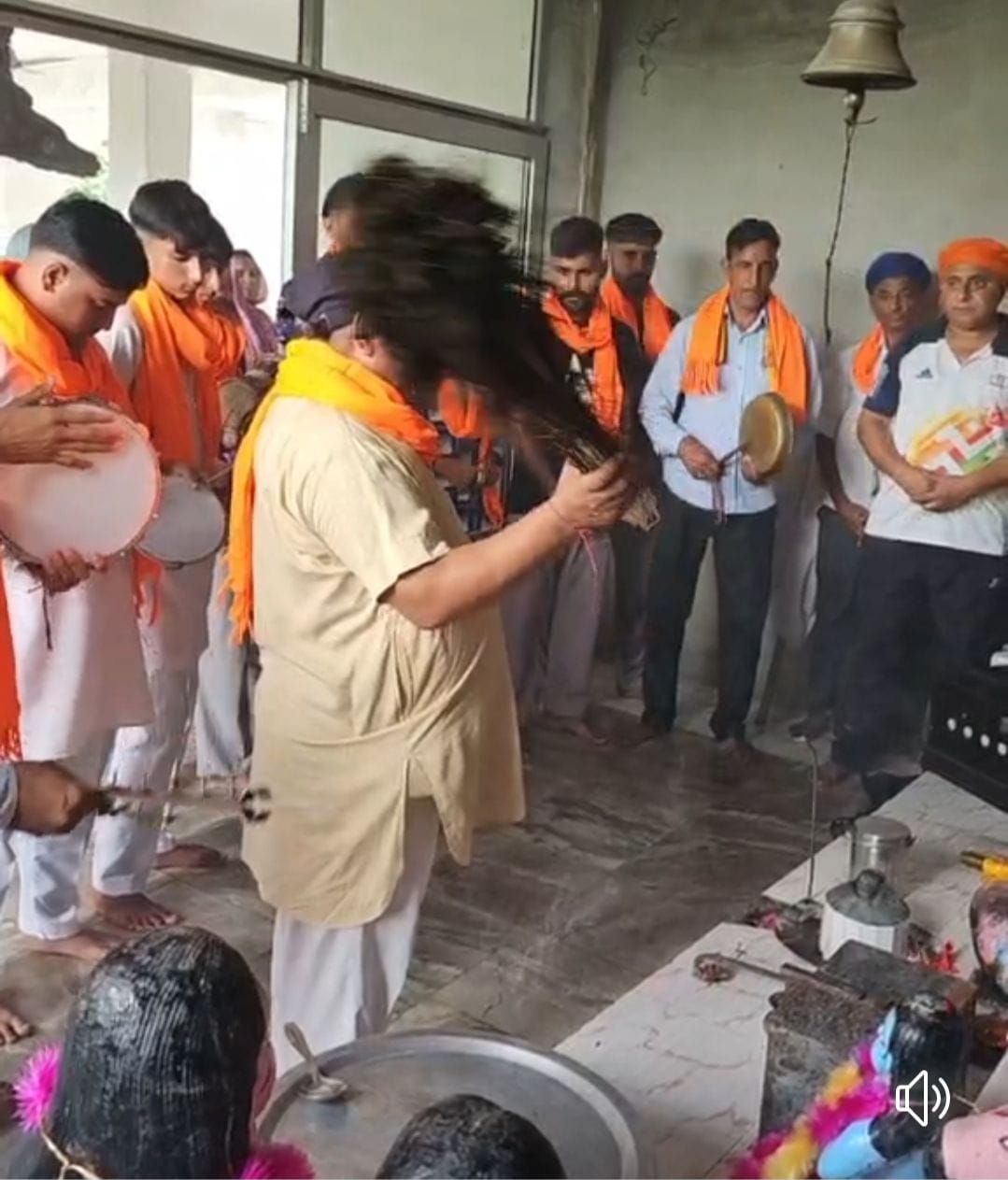 Six feet silver flag hoisted in Gugga Jaharveer temple
