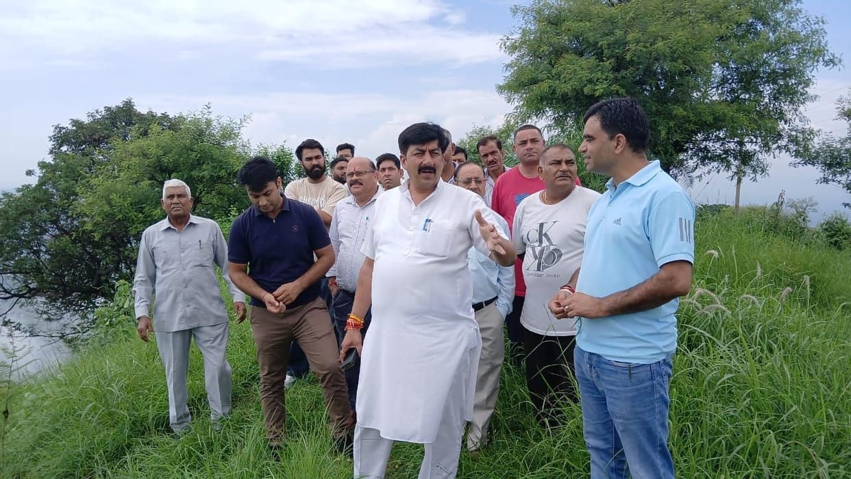 Inspection of land for historical Narasimha Dev temple Piplu
