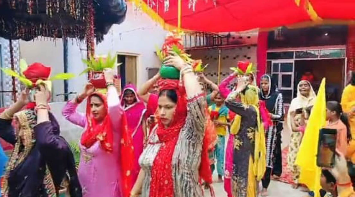 Shrimad Bhagwat Katha started with Kalash Yatra