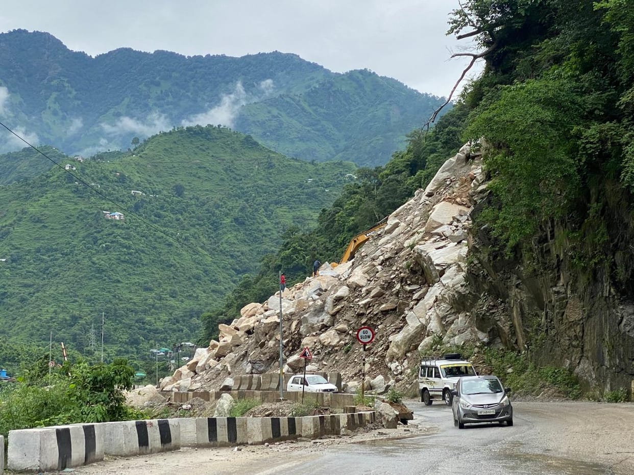Then NH 21 will remain closed for two hours two days a week, hanging rocks will be removed