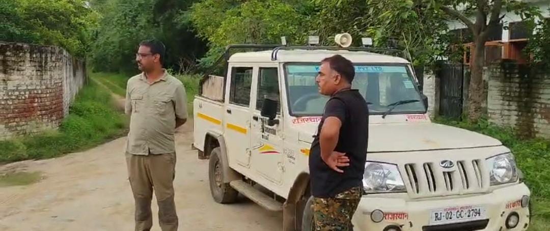 Tiger seen 2 days ago, out of reach of forest department