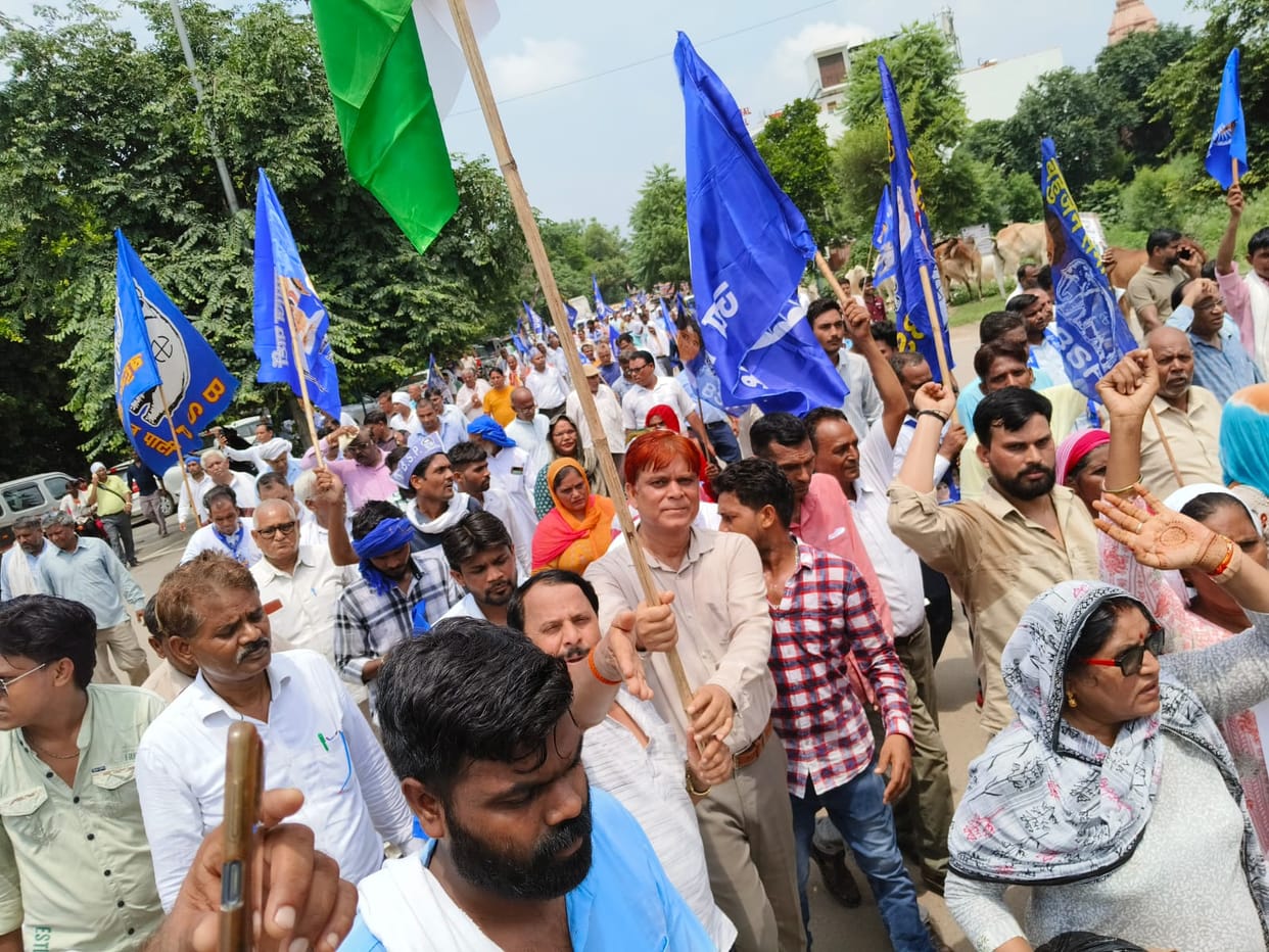 There was no effect of Bharat Bandh in the district