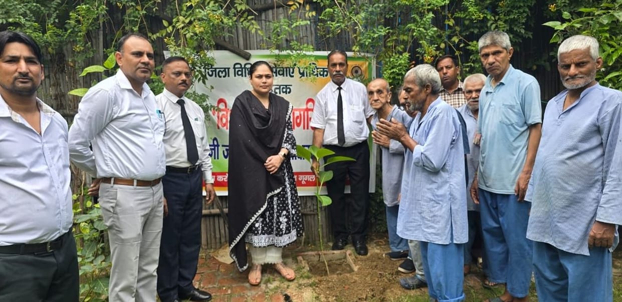 Saplings planted in old age home