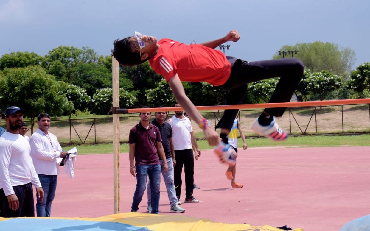 Students showed talent in block level sports competition