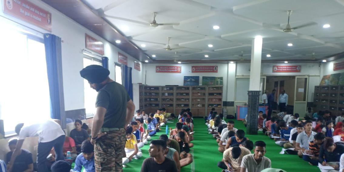 Students' examination for NCC cadets was held in the college