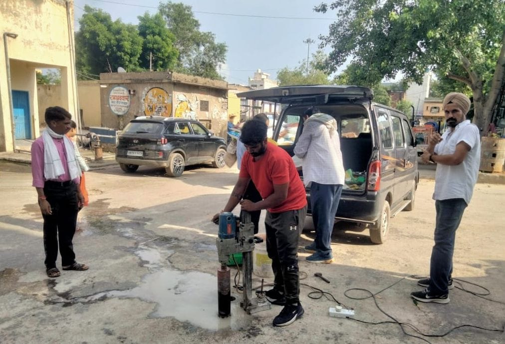 Vigilance team took samples for grain market roads, team reached for the second time in six months