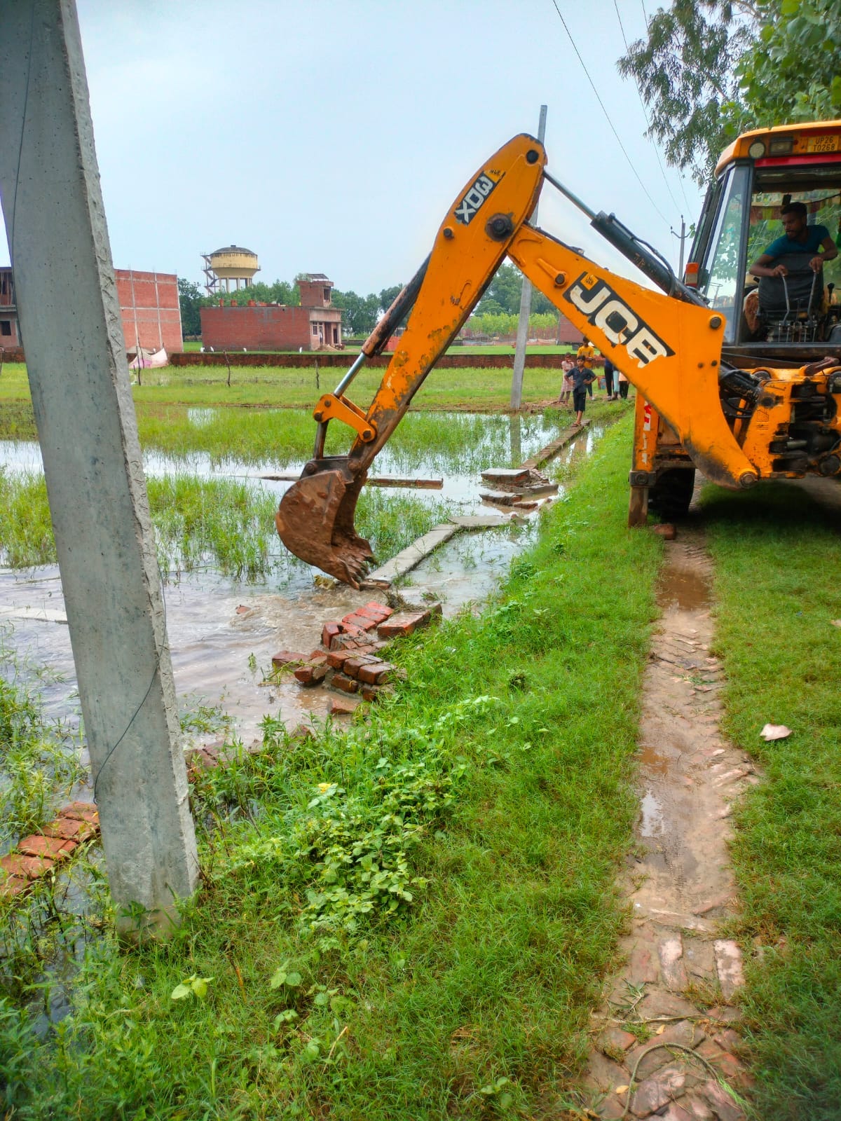 Bulldozers ran at four places in Poatakalan, constructions demolished
