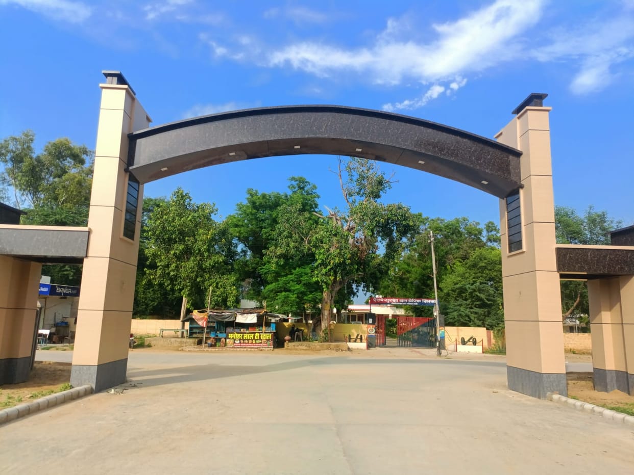 Grand entrance and parking area ready at Sirsa Railway Station