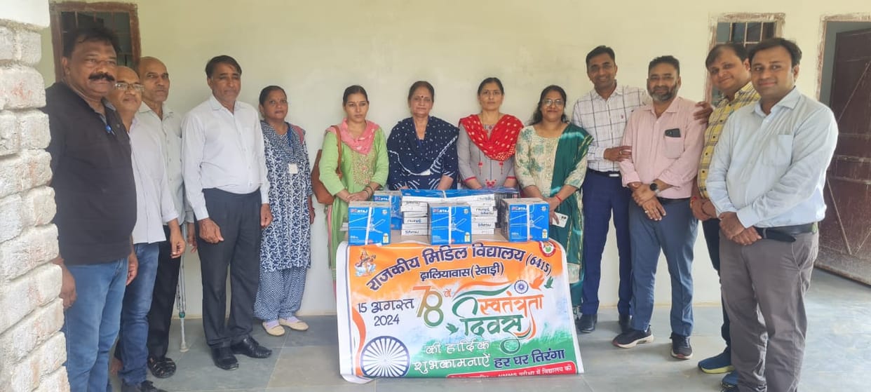 Rotary Club donated fans to the school