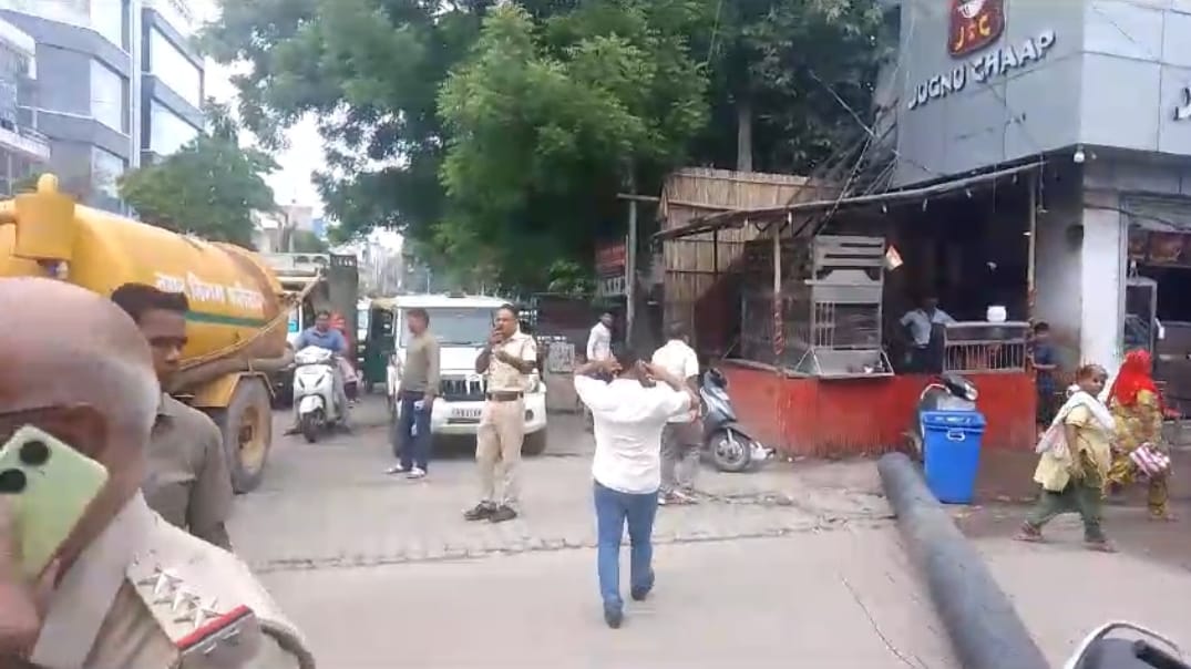 People blocked the road, drivers worried