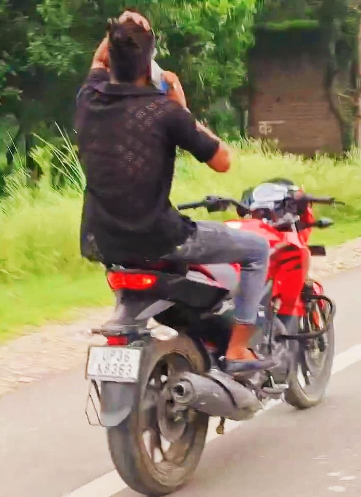 Video of young man doing stunt on bike goes viral