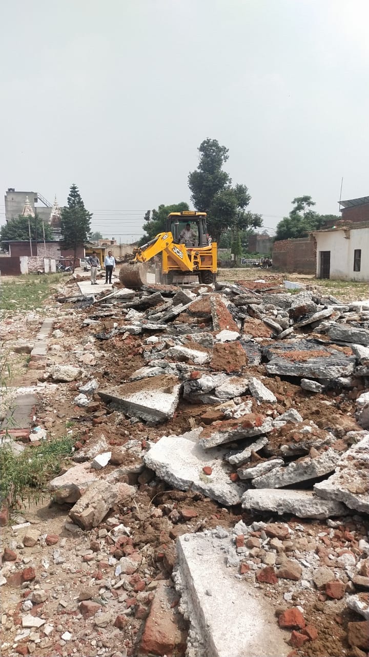 Demolition action in three illegal colonies of 83 bigha