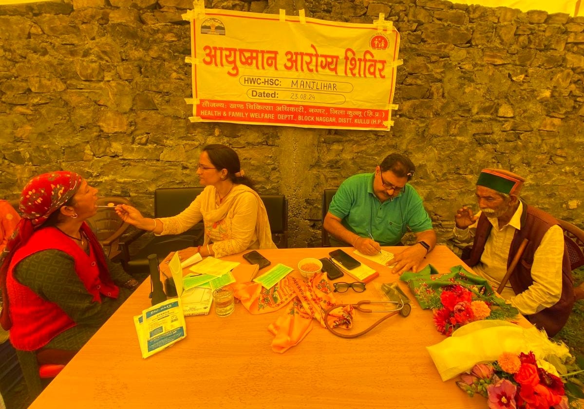 Health check of 74 villagers in Raison